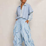Mix-N-Match  Light Blue & Yellow Stripe
