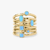 Monroe Blue Opal Ring-Melinda Maria