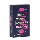 NO WRONG ANSWERS: ADULTS ONLY