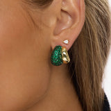 Norah Loves A Pavé Double Hoop