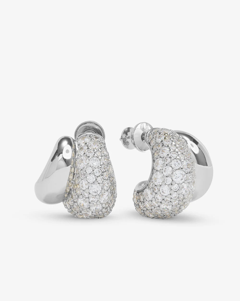 Norah Loves A Pavé Double Hoop