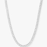 Not Your Basic Tennis Necklace 16" Silver Melinda Maria