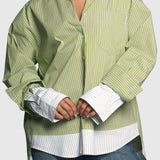 The Boardwalk Striped Oversized Shirt