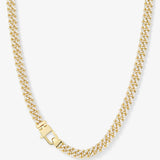Pavé Julian Cuban Chain Necklace