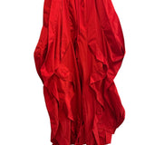 Red Wavy Oversized Pants