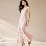 Pink Dream Knit Maxi Dress