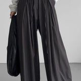 Pinstripe Pleated Pants