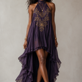 Boho Plum Dress
