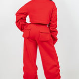 The Drawstring Dream Set- Red