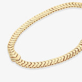 Serpent Herringbone Collar 16" Melinda Maria