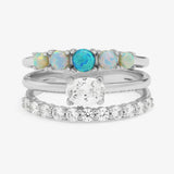 She's So Stacked Ring Silver Melinda Maria