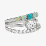 She's So Stacked Ring Silver Melinda Maria