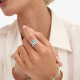 She's So Stacked Ring Silver Melinda Maria