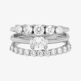 She's So Stacked Ring  Silver Melinda Maria