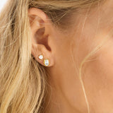 She's a Boss Gold Studs 6mm- Melinda Maria