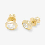 She's a Boss Gold Studs 6mm- Melinda Maria