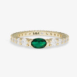 The Maven Ring- Gold/Emerald