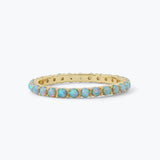 The Micro Heiress Ring 2mm-Melinda Maria- Gold/Blue Opal
