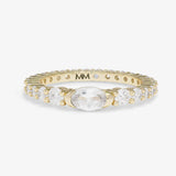 The Maven Ring- Gold/White