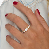 The Maven Ring- Gold/White