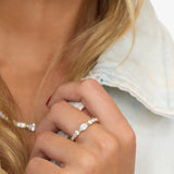 The Maven Ring- Gold/White