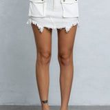 The Utility Skirt-White