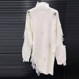 The Distressed Drama Turtleneck