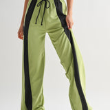Two-Tone Lounge Jogger- Avocado Green