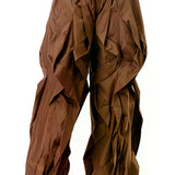 Mocha Wavy Oversized Pants