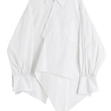 White Asymmetrical Shirt