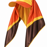 HIGHDIVE + TASTE Sunrise Color Block Silk Scarf Hat