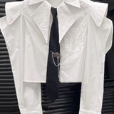 The Power Play Cropped Shirt