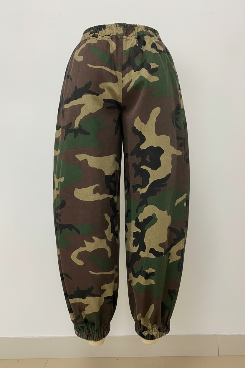 Clean back product image of camo pants