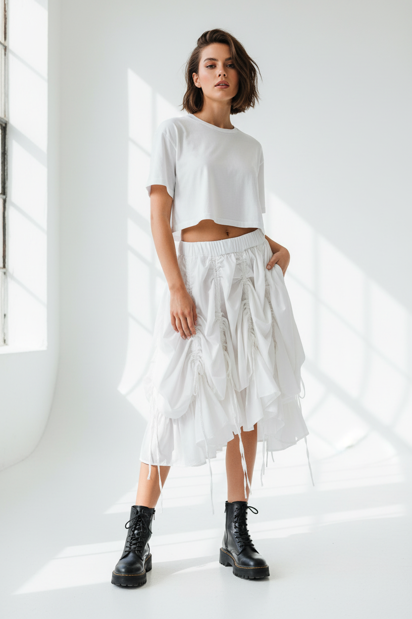 Cloud Drift Skirt - Tomboy Sexy