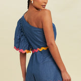 Nassau Denim Romper