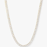 Not Your Basic Tennis Necklace 16" Silver Melinda Maria