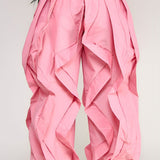 Pink Wavy Oversized Pants