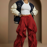 Red Wavy Pants — True Red