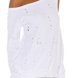 Shoulder Cut Out Edge Top