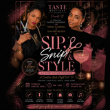 Sip, Snip & Style – Square Format