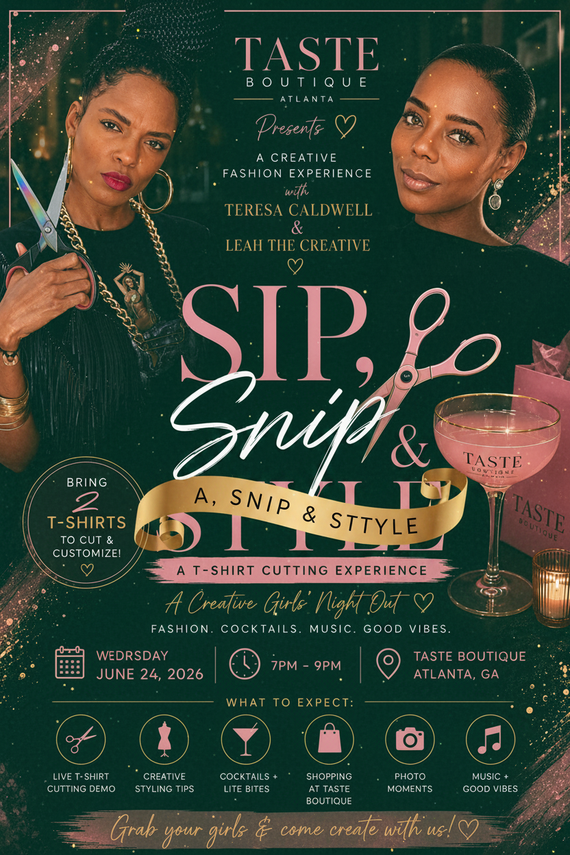 Sip, Snip & Style - Wednesday June 24 2026