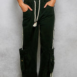 The Sporty Tie Waist Cargo Jogger