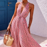 Sunset Escape Halter Dress