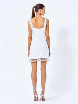 Zenovia Dress in White