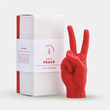 Peace/Victory Hand Candle