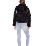 In The Mix Denim Shiny Puffer