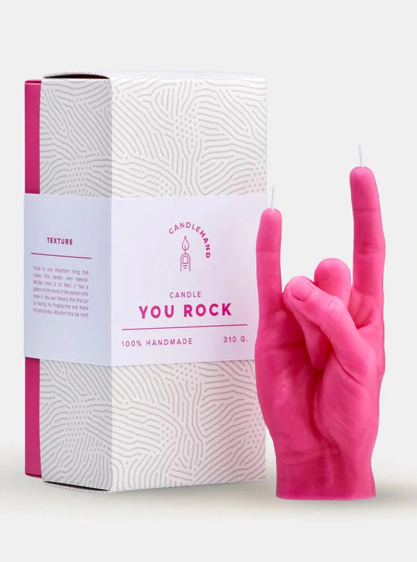 You Rock Hand Candle